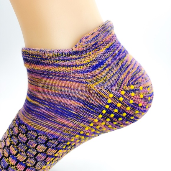 Bombas Women's 4 Pairs Gripper ankle Socks bee better Size 8-12 L 4 color Mix - Picture 8 of 12
